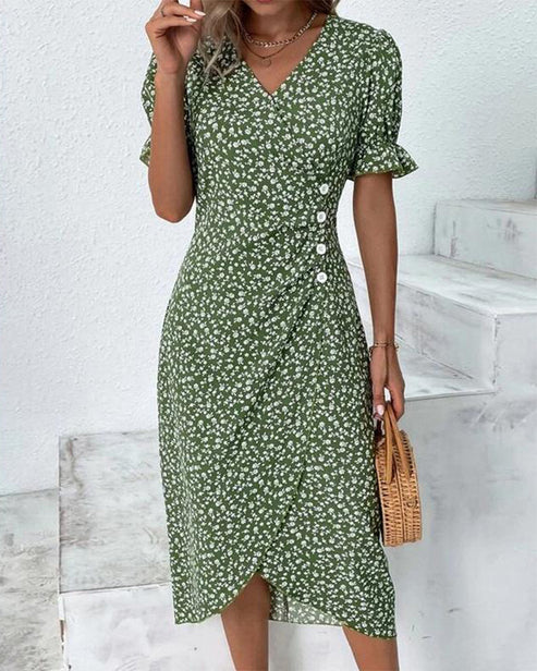 Fiona – Fresh Floral Midi Dress