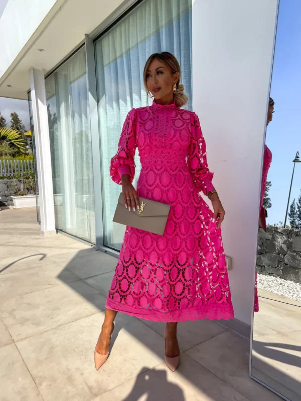 Sophie – Lace Detail Midi Dress