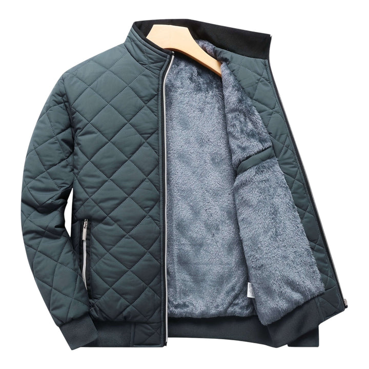 Michael - Diamond Pattern Fleece Lined Jacket