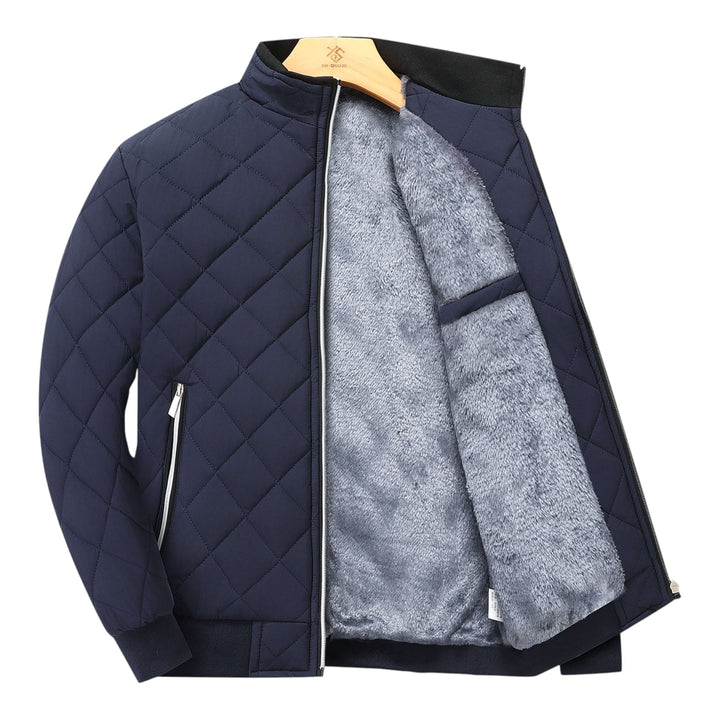 Michael - Diamond Pattern Fleece Lined Jacket