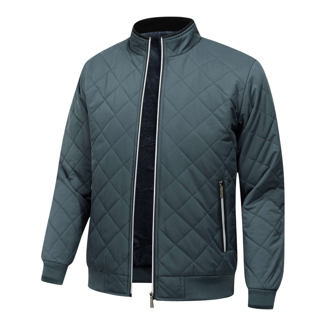 Michael - Diamond Pattern Fleece Lined Jacket