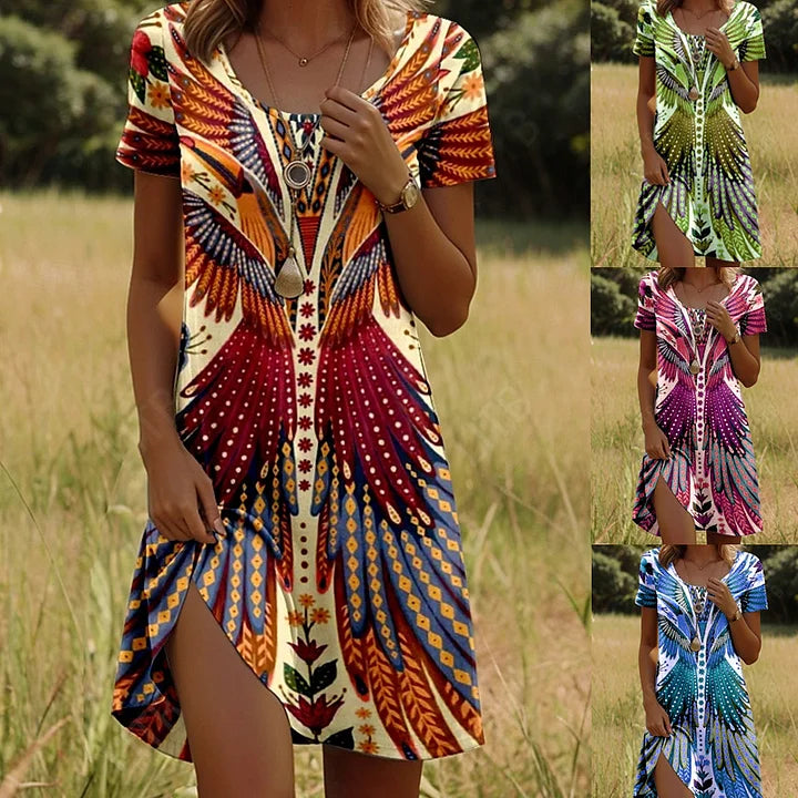 Maya – Vibrant Printed Summer Dress