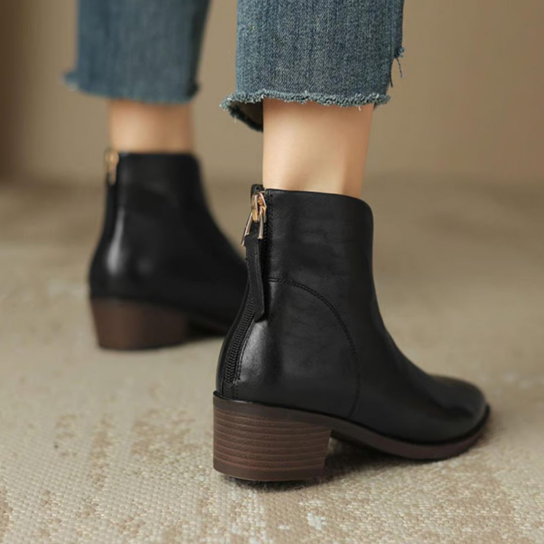 Camille – Low-Heel Luxury Boots