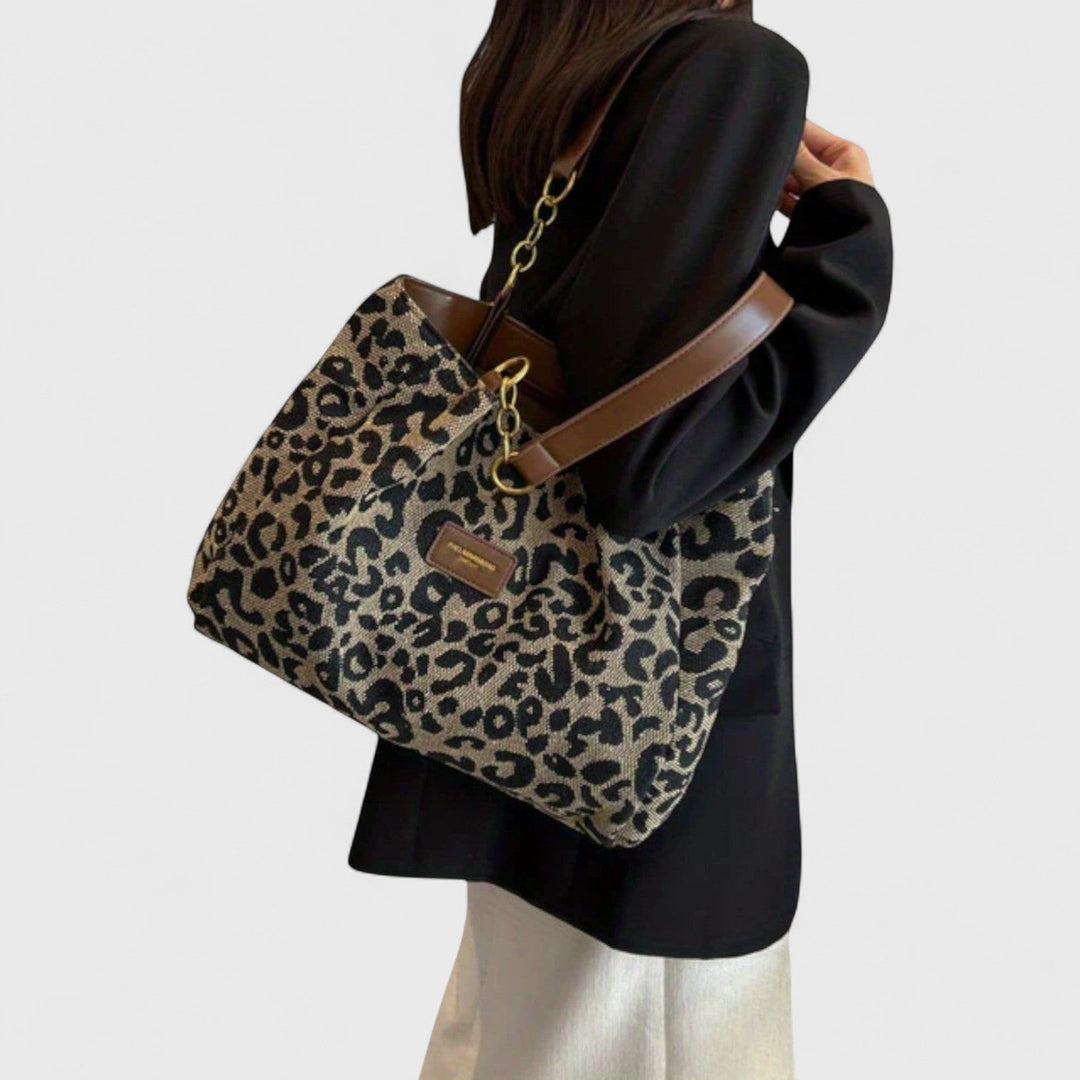 Claire – Leopard Print Tote