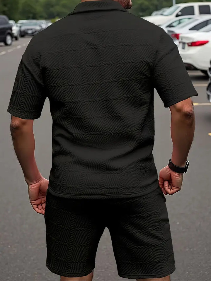 Malcolm – Textured Two-Piece Set