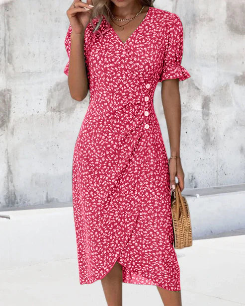 Fiona – Fresh Floral Midi Dress