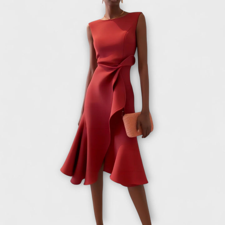 Danica – Draped Midi for Special Moments