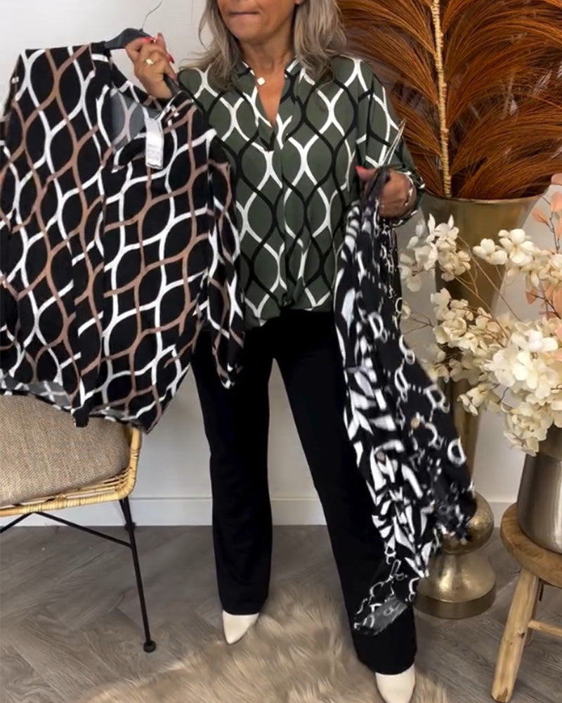 Janny – Long Sleeve Everyday Blouse