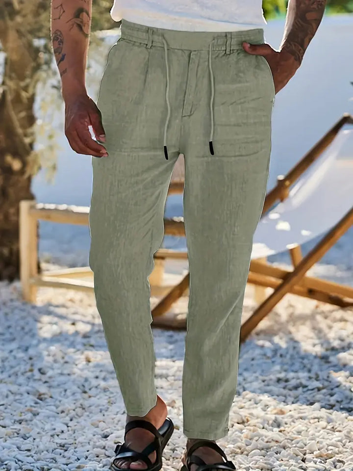 Malcolm – Easygoing Linen Drawstring Pants