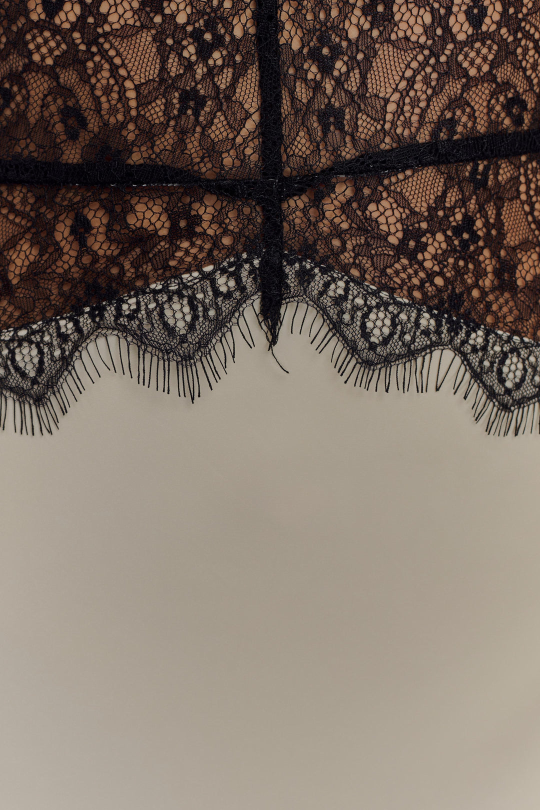 Celeste – Sheer Lace Halter Dress