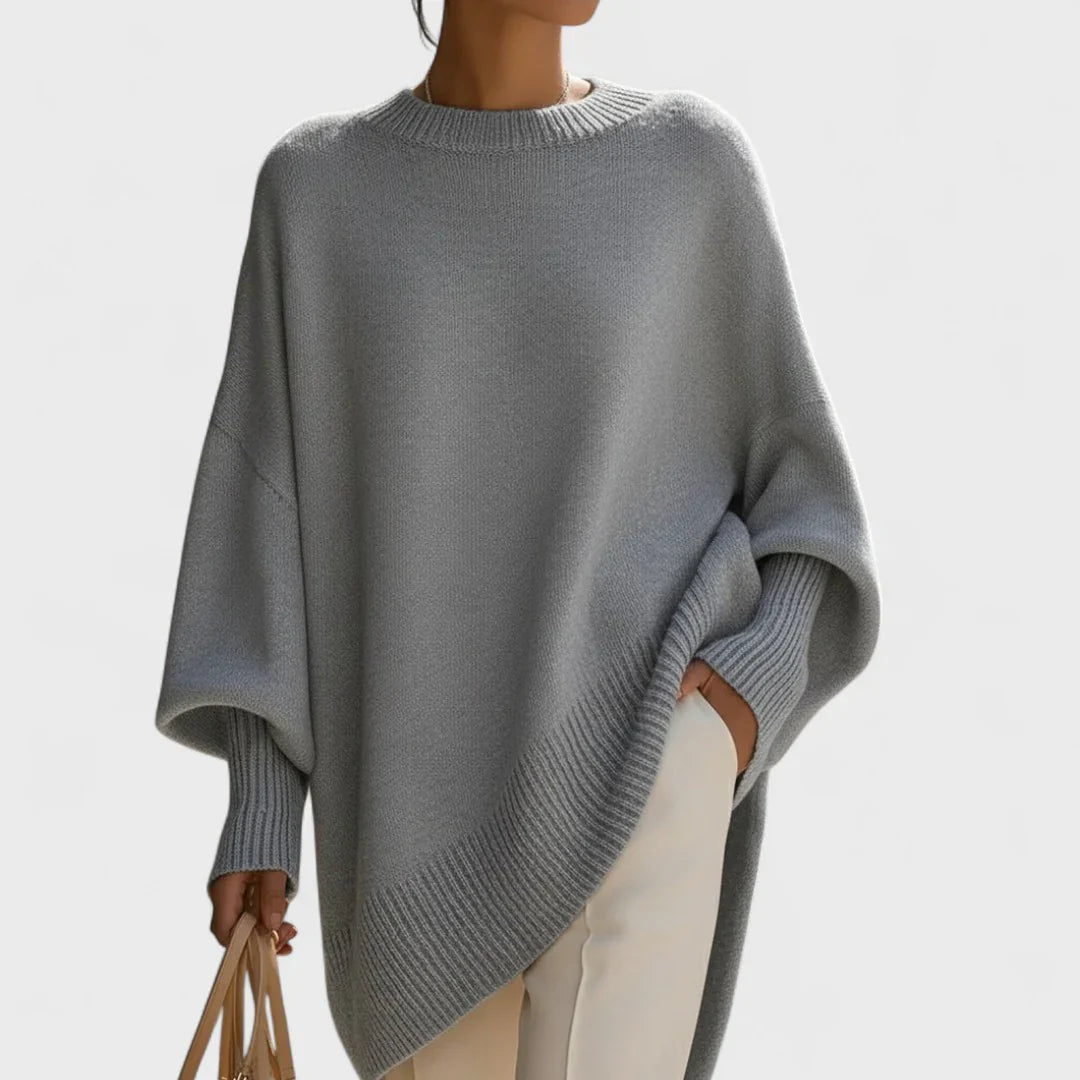 Harper – Minimalist Draped Poncho