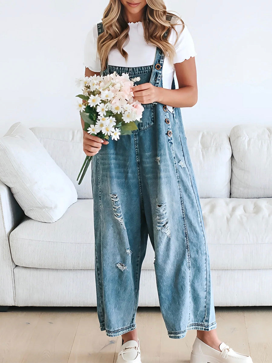 Naomi – Vintage Denim Overalls