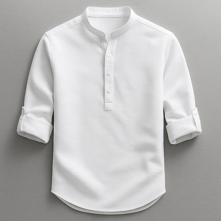 Adrian – Versatile Mandarin Collar Shirt