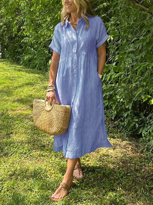 Danica – Soft Summer Shirt Dress