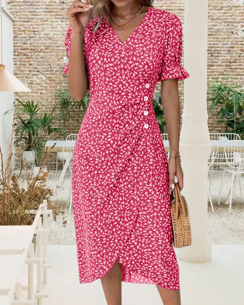 Fiona – Fresh Floral Midi Dress