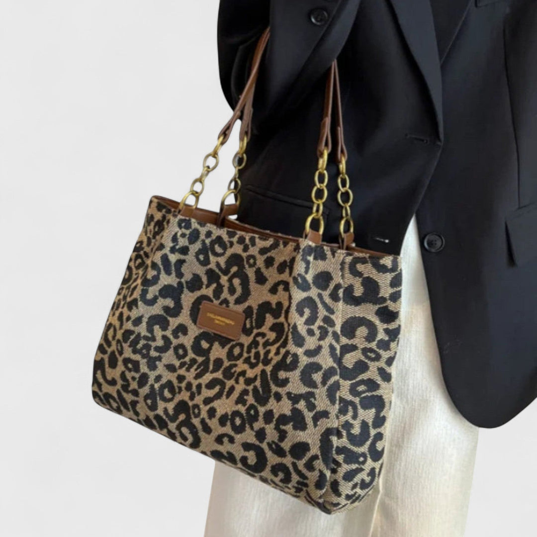 Claire – Leopard Print Tote