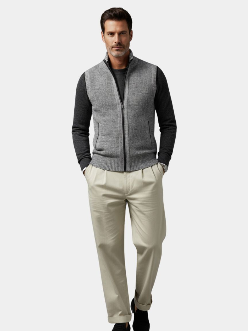 Mitchell – Refined Full-Zip Vest