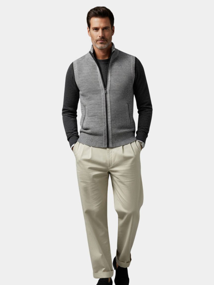 Mitchell – Refined Full-Zip Vest