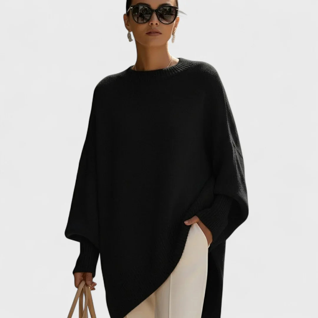 Harper – Minimalist Draped Poncho