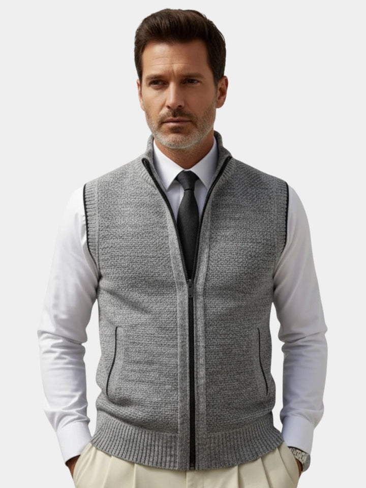 Mitchell – Refined Full-Zip Vest