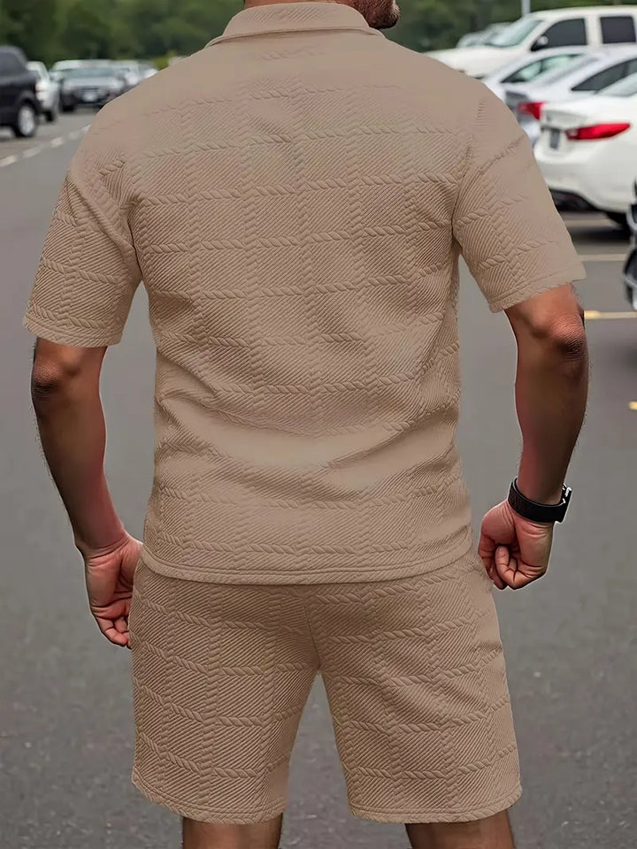 Malcolm – Textured Two-Piece Set