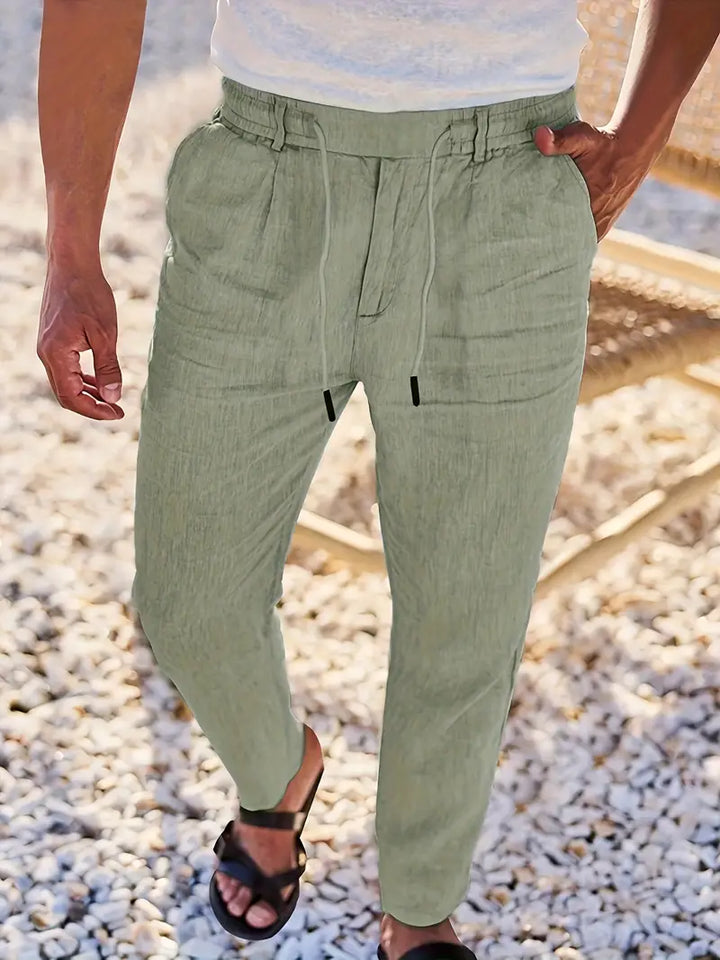 Malcolm – Easygoing Linen Drawstring Pants