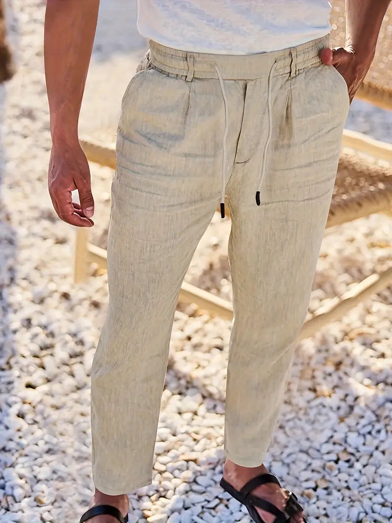 Malcolm – Easygoing Linen Drawstring Pants
