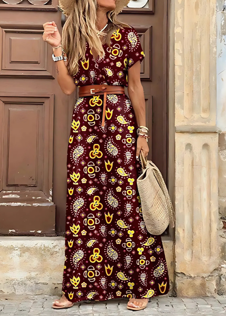 Marielle – Boho Breeze Midi Dress