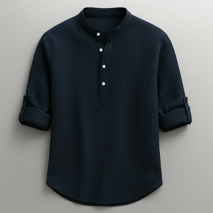 Adrian – Versatile Mandarin Collar Shirt