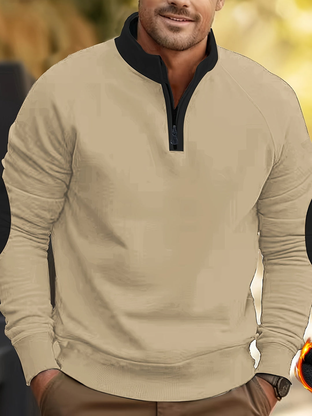 Nathan – Casual Quarter Zip Pullover