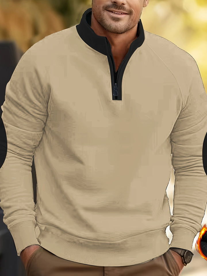 Nathan – Casual Quarter Zip Pullover