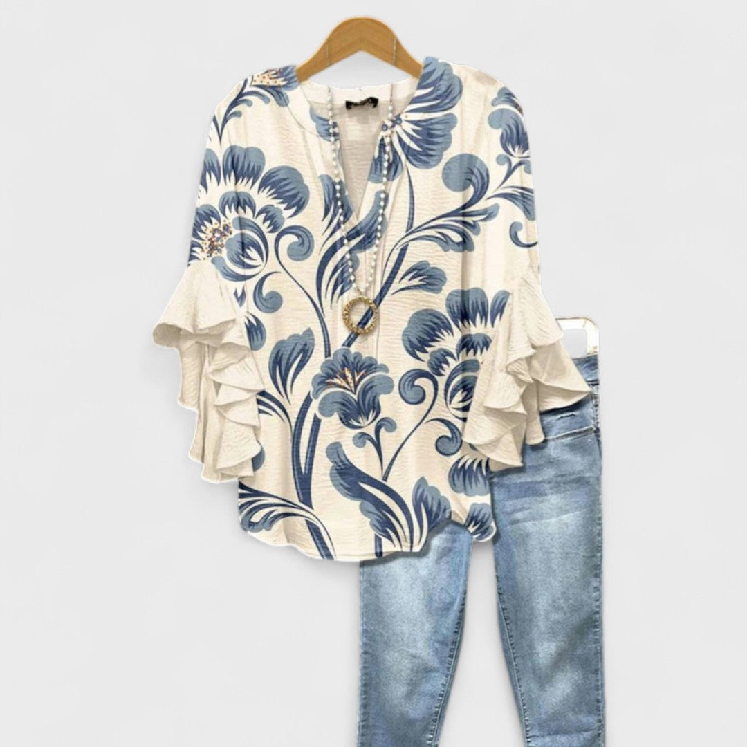 Claire – Bloom Print Blouse