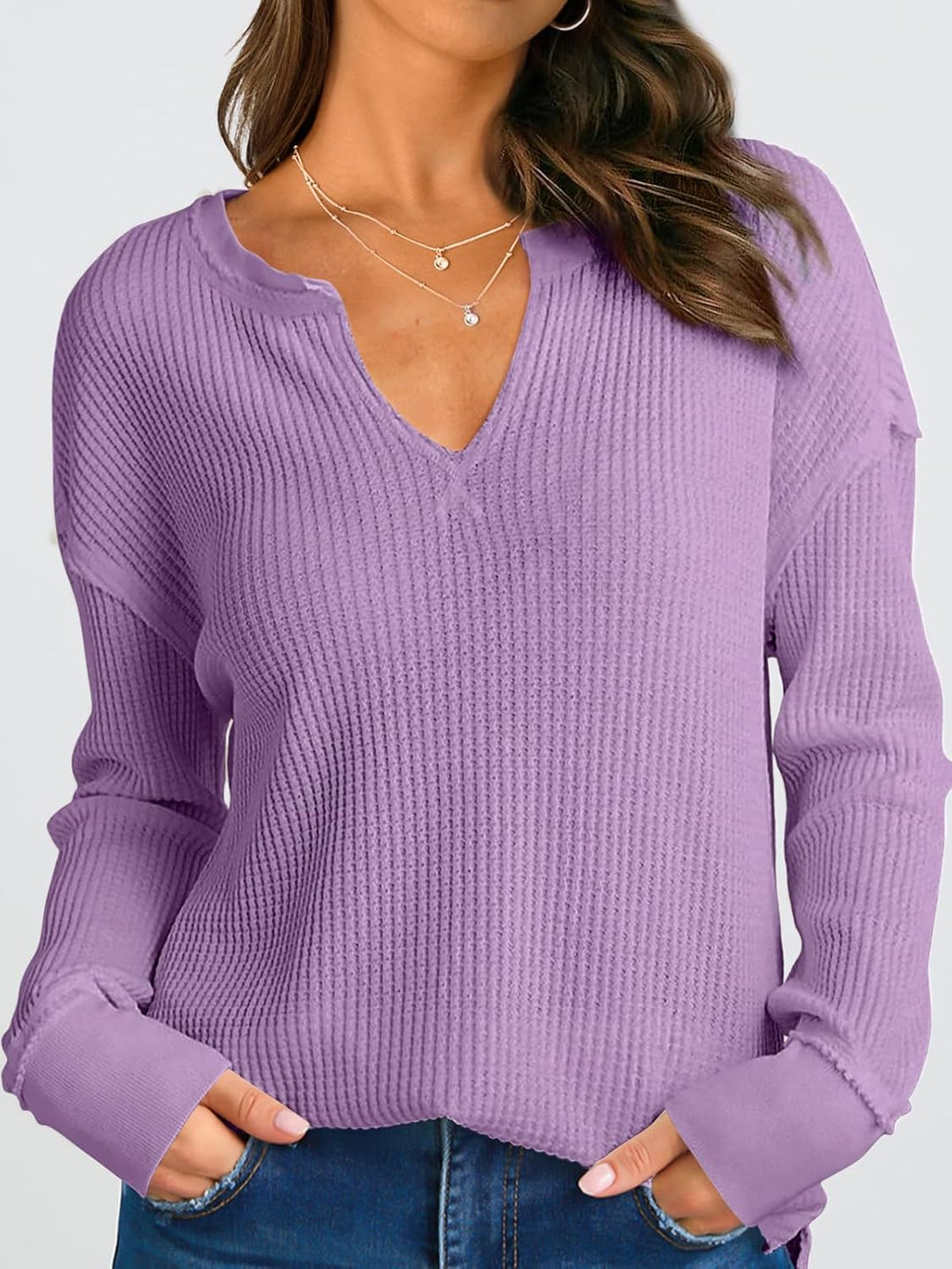 Cyrine – Textured Charm Pullover