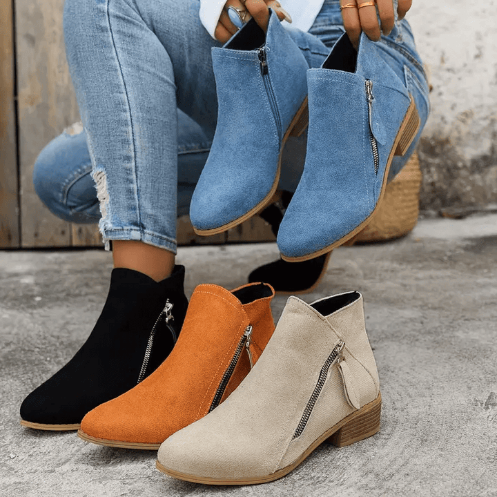 Elodie – Vintage Touch Ankle Boots