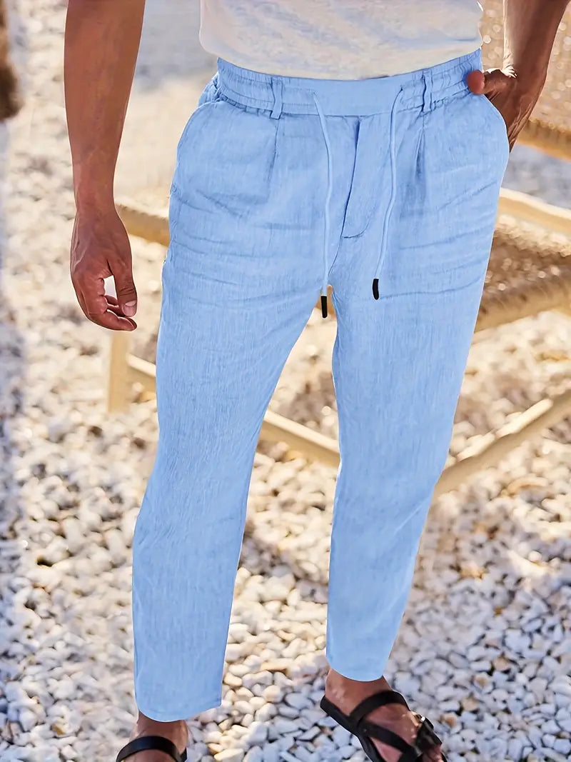 Malcolm – Easygoing Linen Drawstring Pants