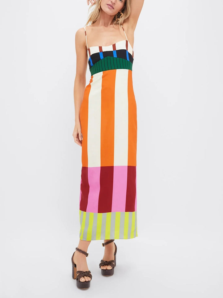 Elodie – Bold Stripe Statement Dress