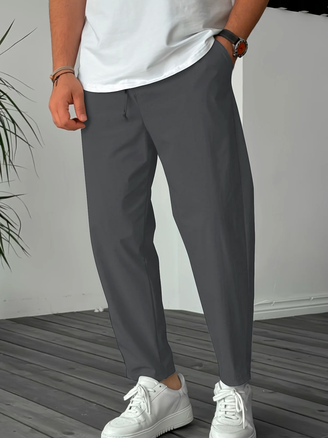 Elliot – Tapered Drawstring Trousers