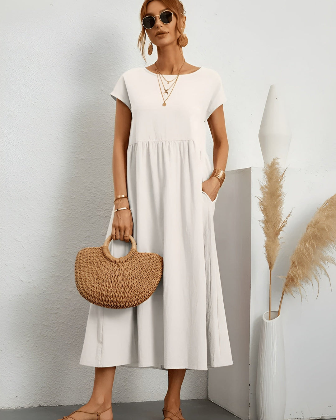 Claire – Effortless Elegance Day Dress