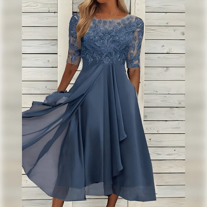 Anna – Lace Detail Elegant Dress