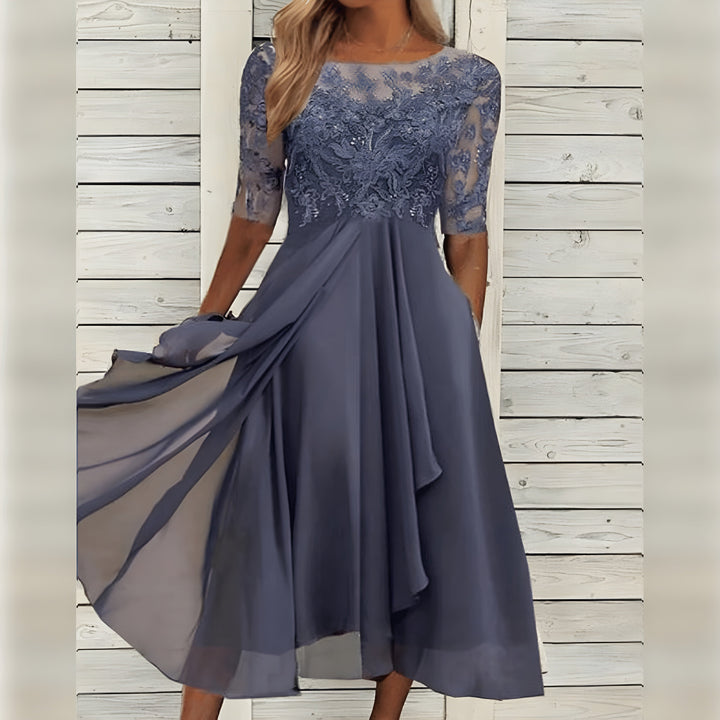 Anna – Lace Detail Elegant Dress