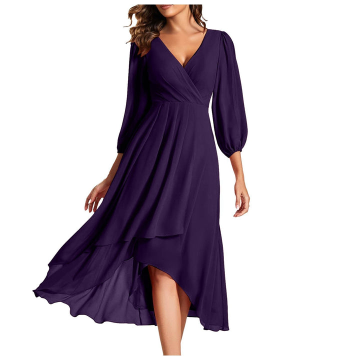 Vivienne – V-Neckline Elegant Dress