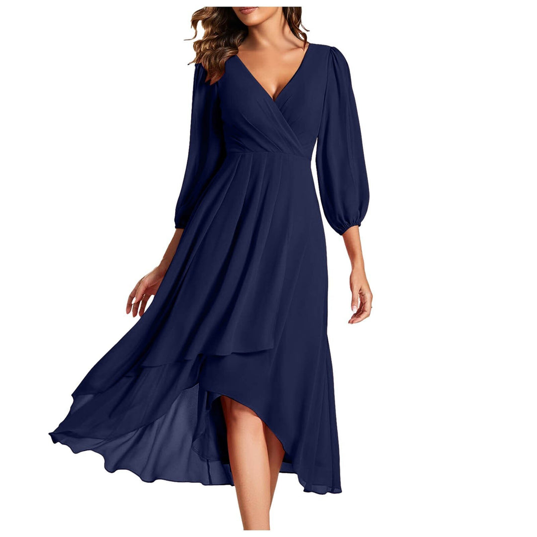 Vivienne – V-Neckline Elegant Dress