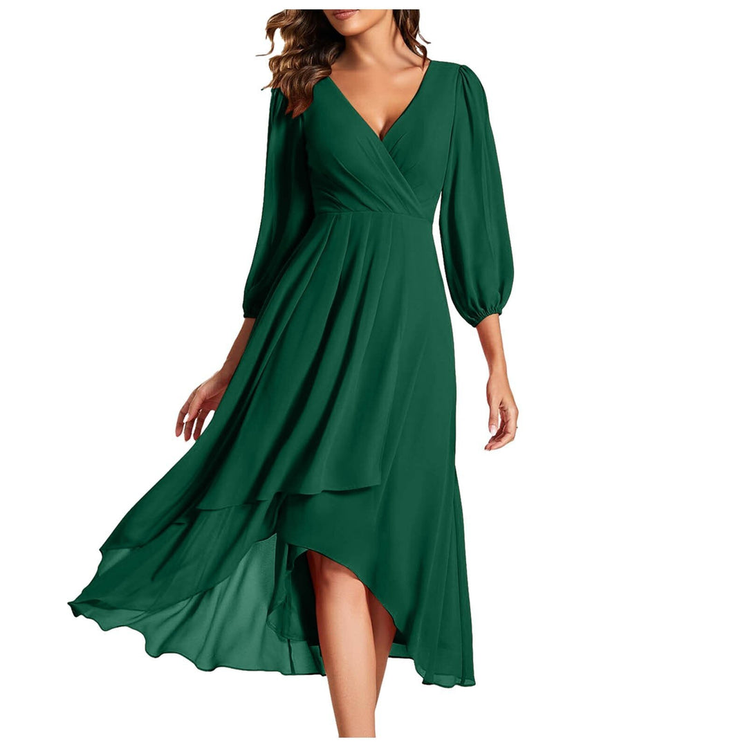 Vivienne – V-Neckline Elegant Dress