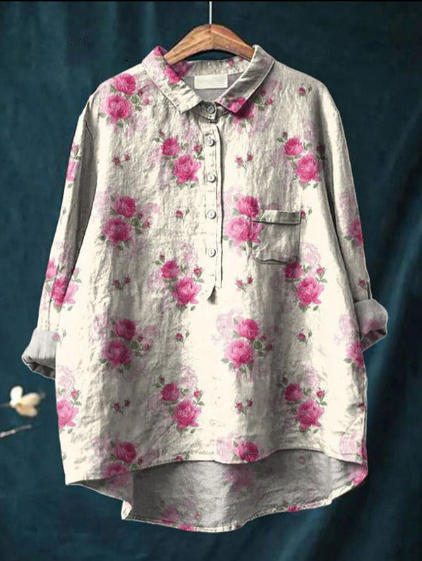Audrey – Vintage Floral Blouse