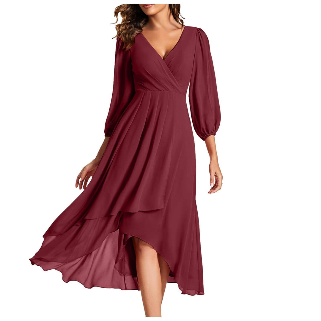 Vivienne – V-Neckline Elegant Dress