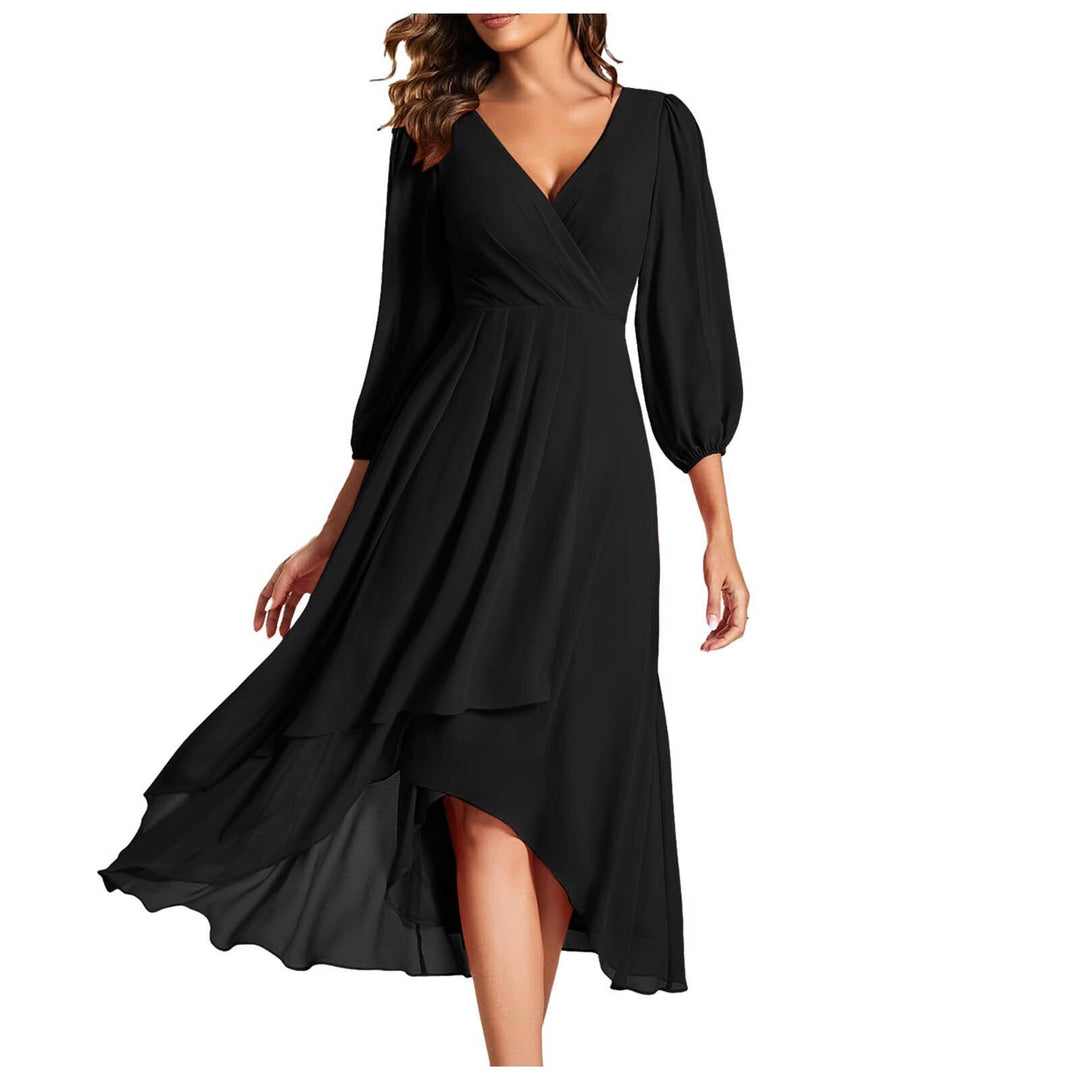 Vivienne – V-Neckline Elegant Dress