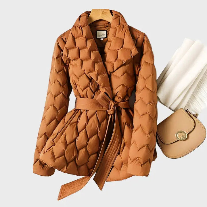 Camila – Quilted Belted Puffer Jacket