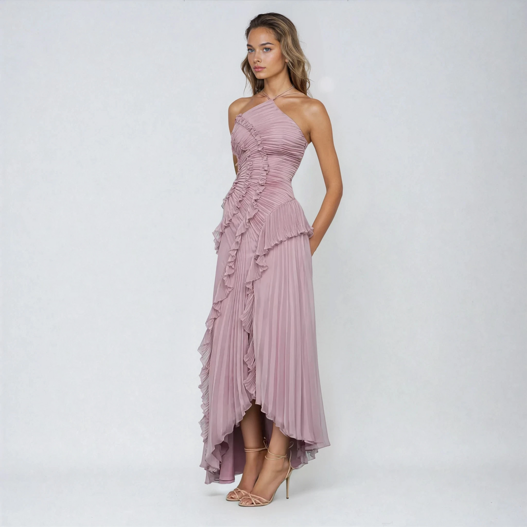 Hailey – The Lilac Pleated Dress
