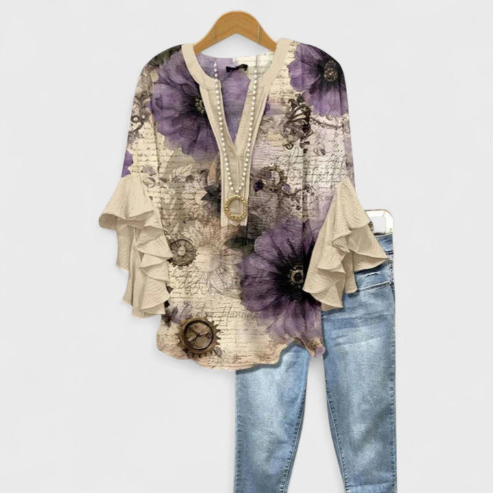Claire – Bloom Print Blouse