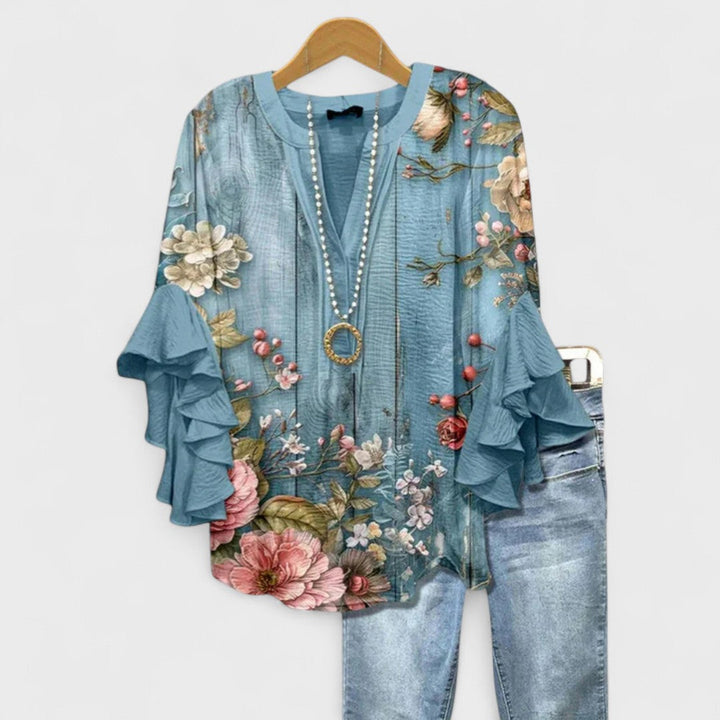 Claire – Bloom Print Blouse